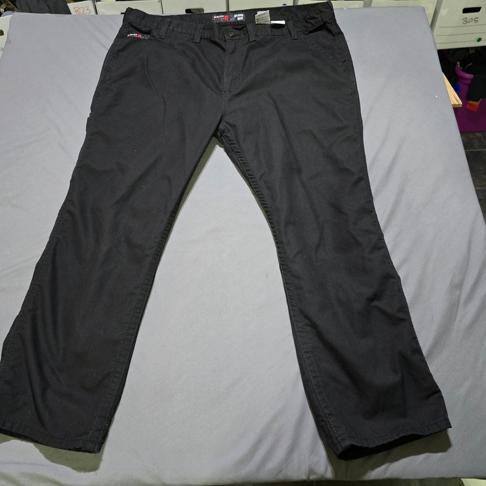 Ariat FR M4 Relaxed Boot Cut Work Pants Mens 46x30 Black Flame Resistant